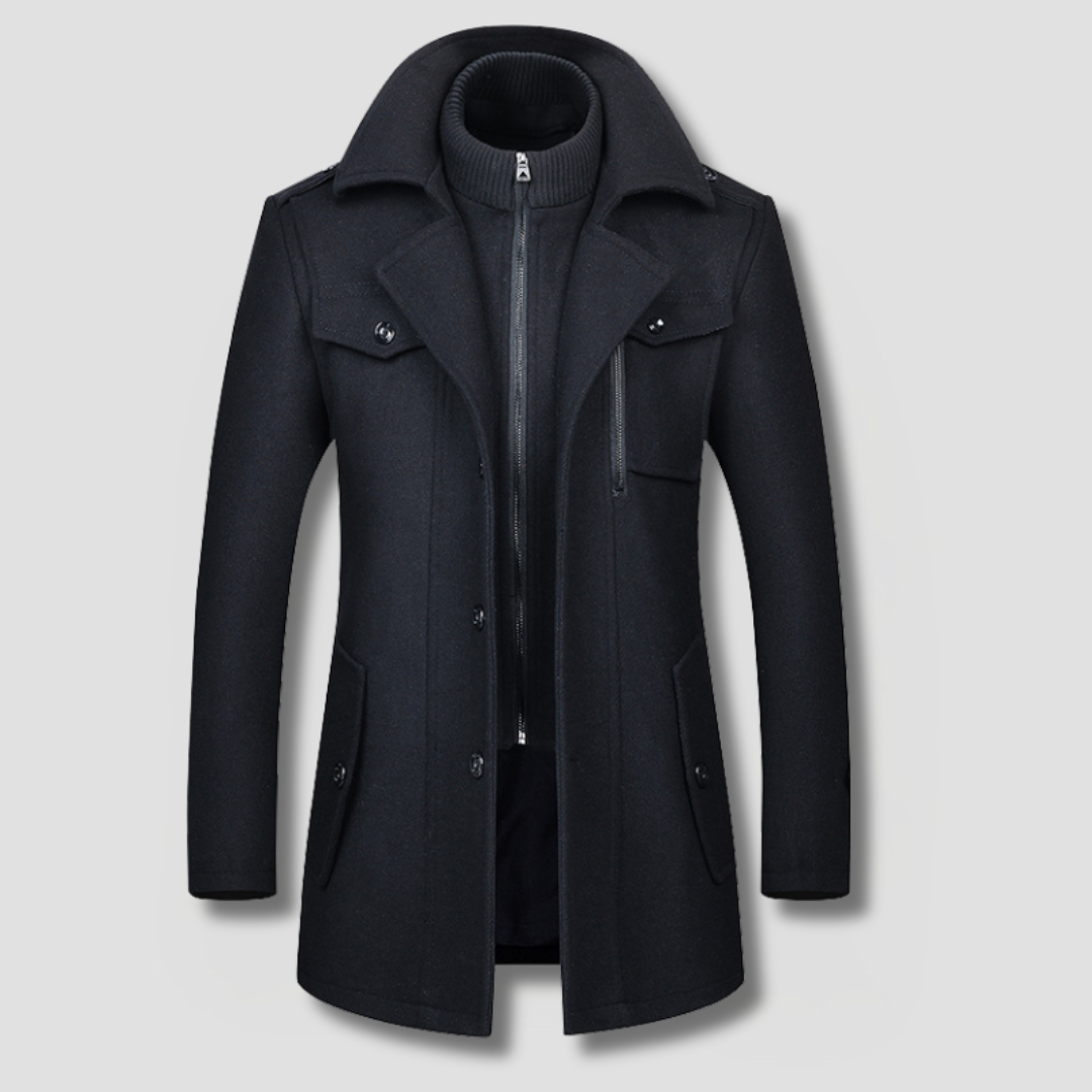 Cavalier Wool Peacoat
