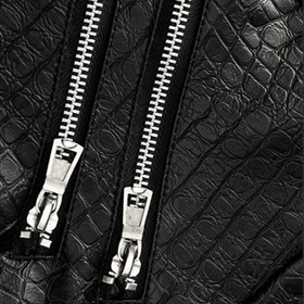 Caiman Hooded Moto Jacket - Timeless Crafted