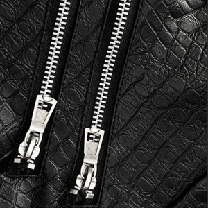 Caiman Hooded Moto Jacket - Timeless Crafted