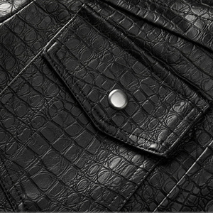 Caiman Hooded Moto Jacket - Timeless Crafted