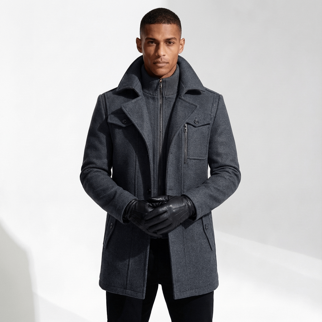Cavalier Wool Peacoat - Timeless Crafted