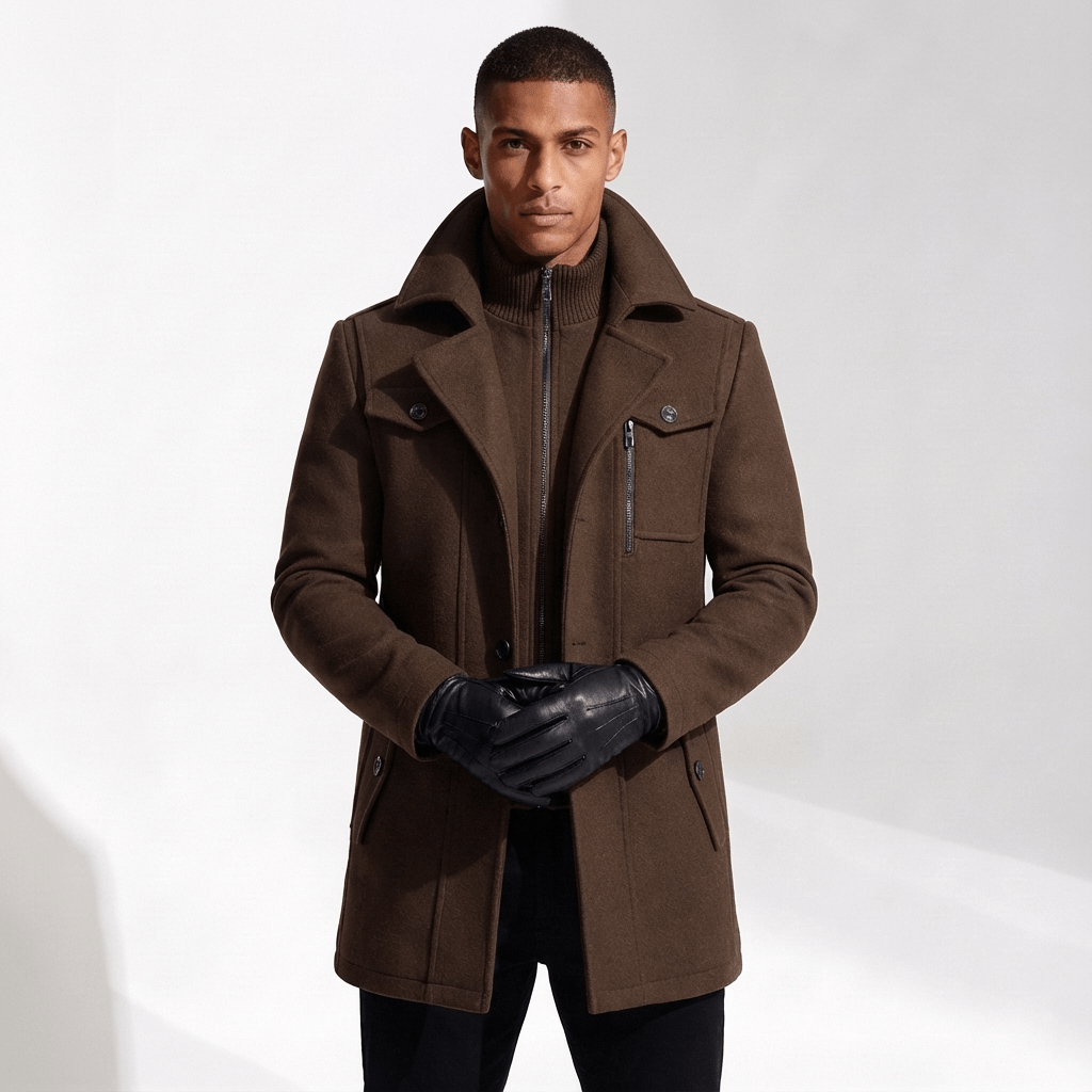 Cavalier Wool Peacoat - Timeless Crafted
