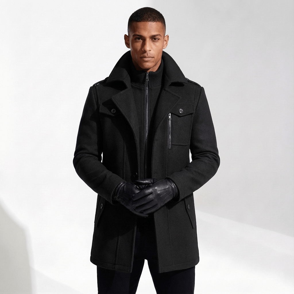 Cavalier Wool Peacoat - Timeless Crafted