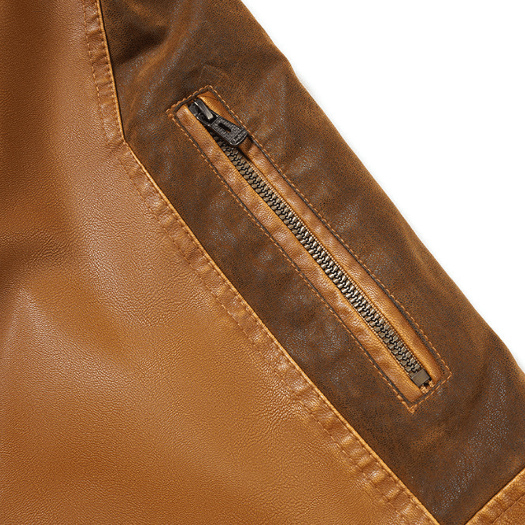 Falcon Fleeced Hooded Moto Jacket - Timeless Crafted