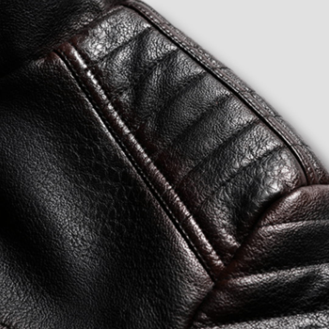 Forge Fleeced Café Racer Moto Jacket - Timeless Crafted