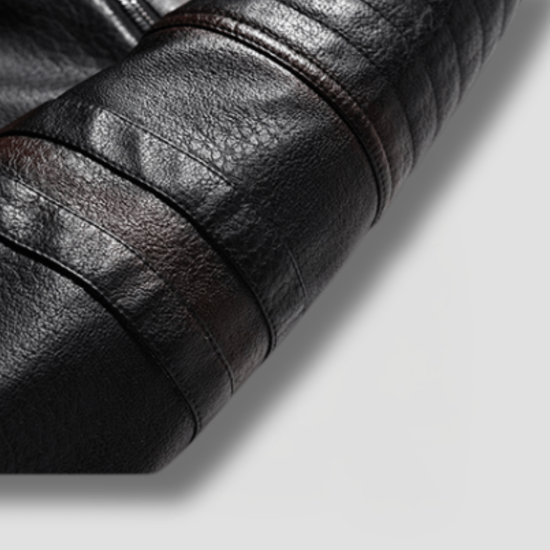 Forge Fleeced Café Racer Moto Jacket - Timeless Crafted