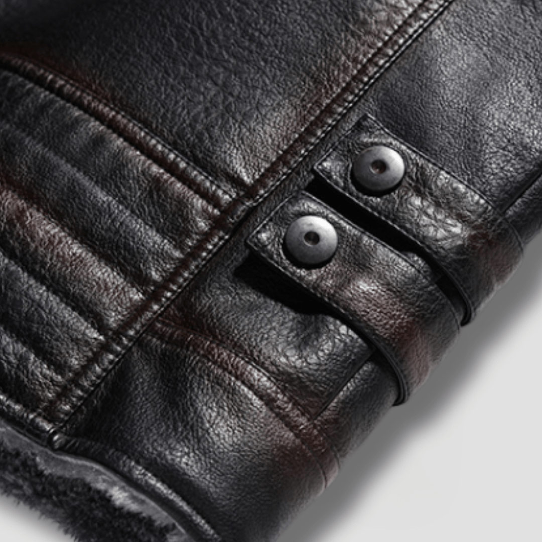 Forge Fleeced Café Racer Moto Jacket - Timeless Crafted