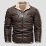 Forge Fleeced Café Racer Moto Jacket - Timeless Crafted