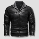 Forge Fleeced Café Racer Moto Jacket - Timeless Crafted