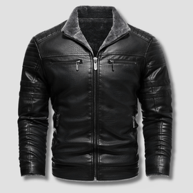 Forge Fleeced Café Racer Moto Jacket - Timeless Crafted