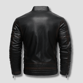 Forge Fleeced Café Racer Moto Jacket - Timeless Crafted