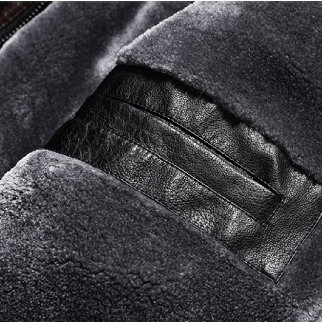 Forge Fleeced Café Racer Moto Jacket - Timeless Crafted