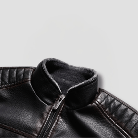 Forge Fleeced Café Racer Moto Jacket - Timeless Crafted