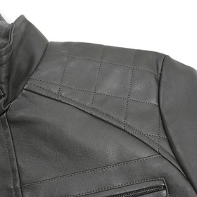 Gridline Hooded Moto Jacket - Timeless Crafted