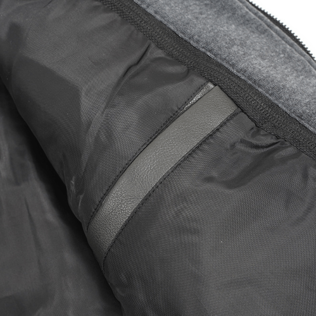 Gridline Hooded Moto Jacket - Timeless Crafted