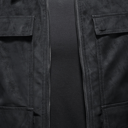 Outpost Faux Suede Utility Pocket Jacket - Timeless Crafted