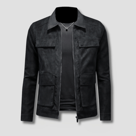 Outpost Faux Suede Utility Pocket Jacket - Timeless Crafted