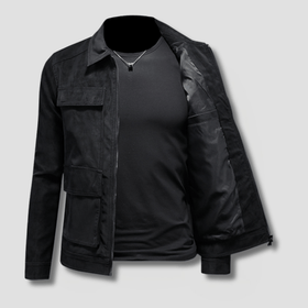 Outpost Faux Suede Utility Pocket Jacket - Timeless Crafted