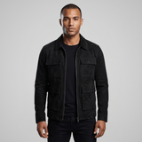 Outpost Faux Suede Utility Pocket Jacket - Timeless Crafted
