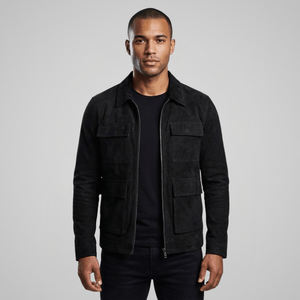 Outpost Faux Suede Utility Pocket Jacket - Timeless Crafted
