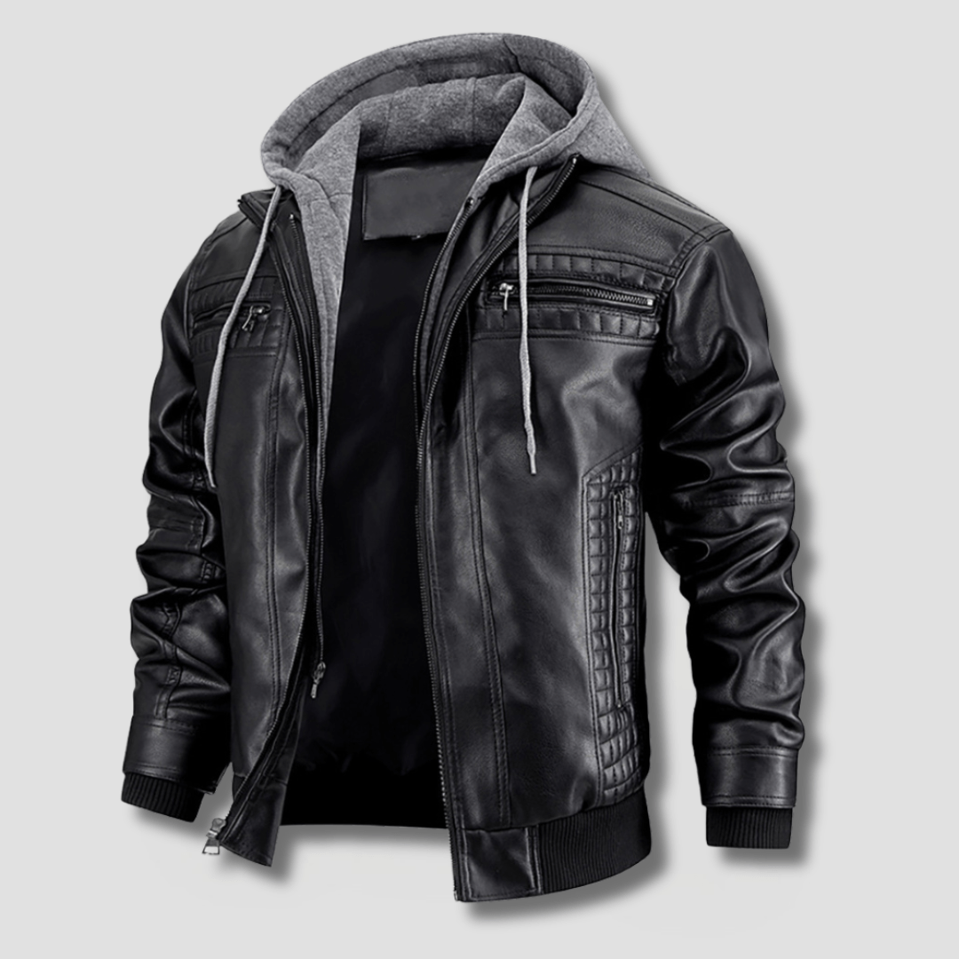 Rogue Hooded Moto Jacket - Timeless Crafted