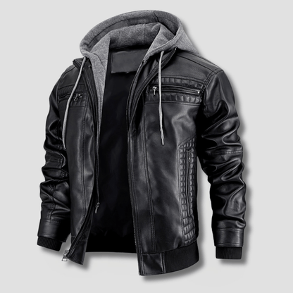 Rogue Hooded Moto Jacket - Timeless Crafted