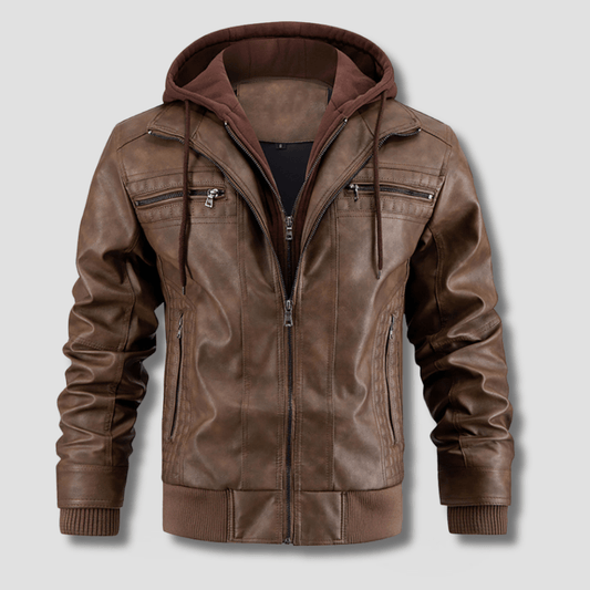 Rogue Hooded Moto Jacket - Timeless Crafted