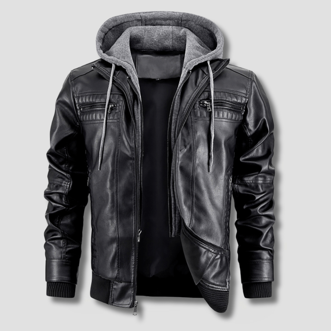 Rogue Hooded Moto Jacket - Timeless Crafted