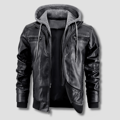 Rogue Hooded Moto Jacket - Timeless Crafted