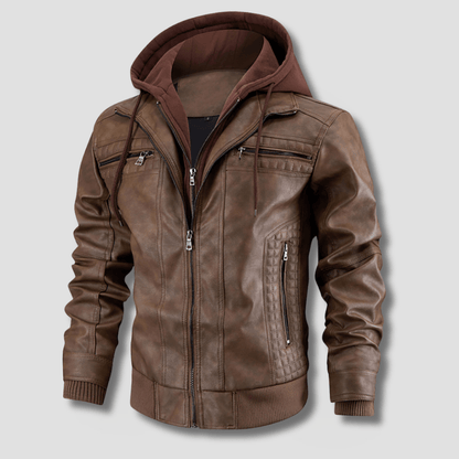 Rogue Hooded Moto Jacket - Timeless Crafted