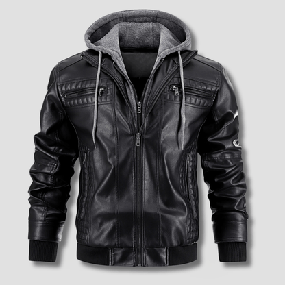 Rogue Hooded Moto Jacket - Timeless Crafted