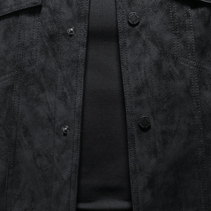 Sable Faux Suede Trucker Jacket - Timeless Crafted
