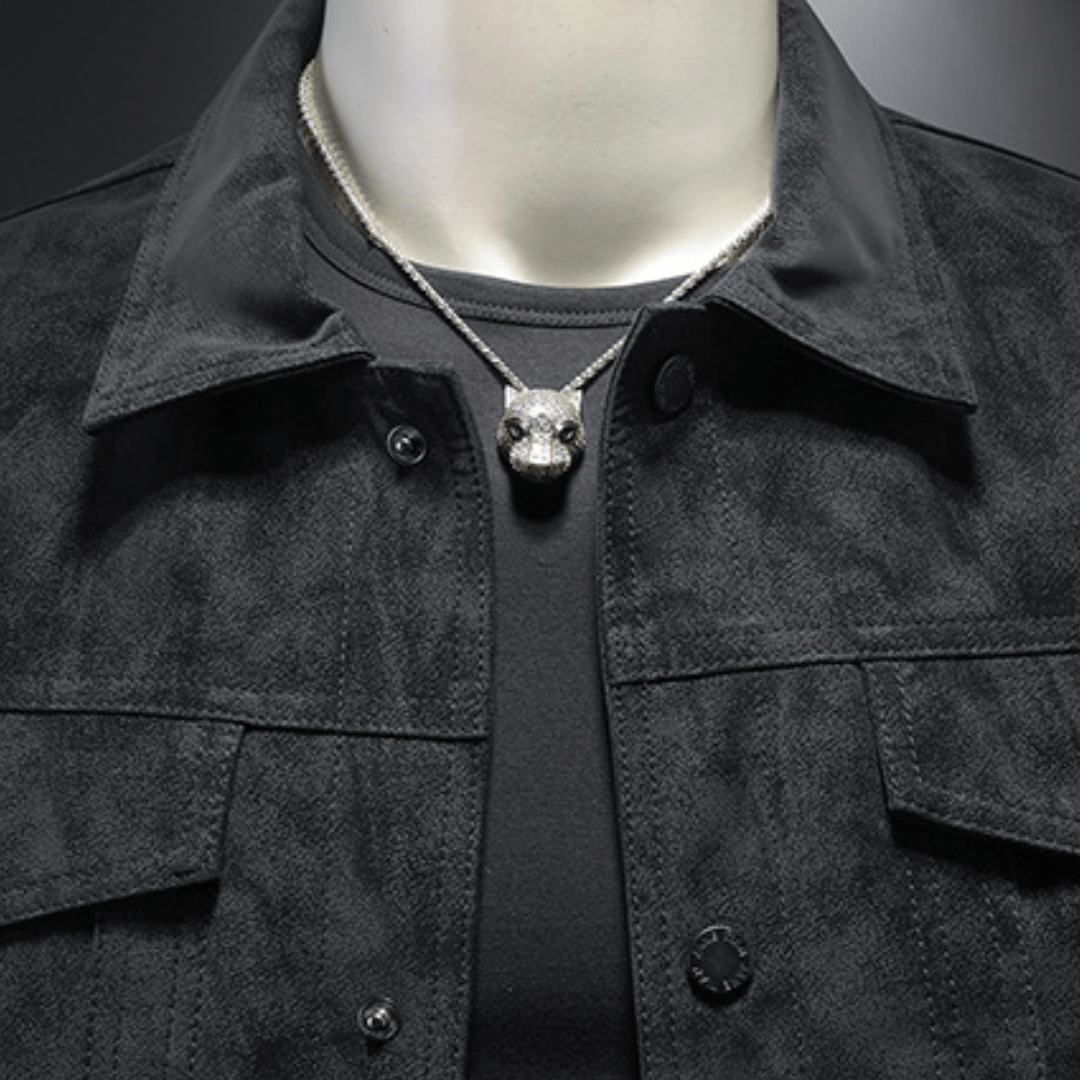 Sable Faux Suede Trucker Jacket - Timeless Crafted