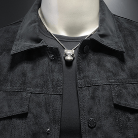 Sable Faux Suede Trucker Jacket - Timeless Crafted