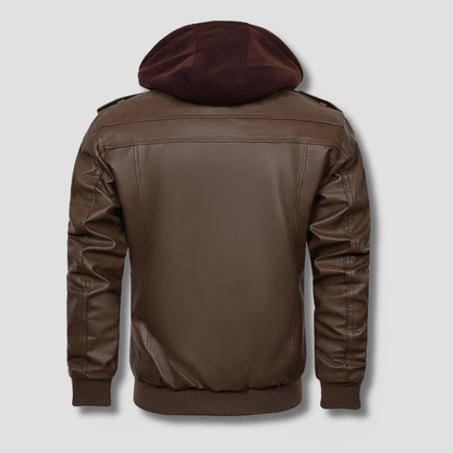 Sentinel Hooded Moto Jacket - Timeless Crafted