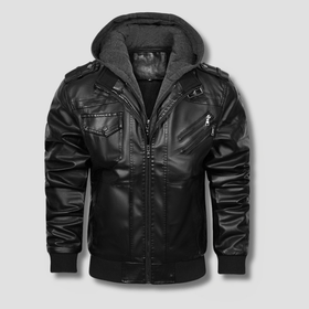 Sentinel Hooded Moto Jacket - Timeless Crafted