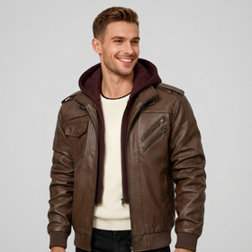 Sentinel Hooded Moto Jacket - Timeless Crafted