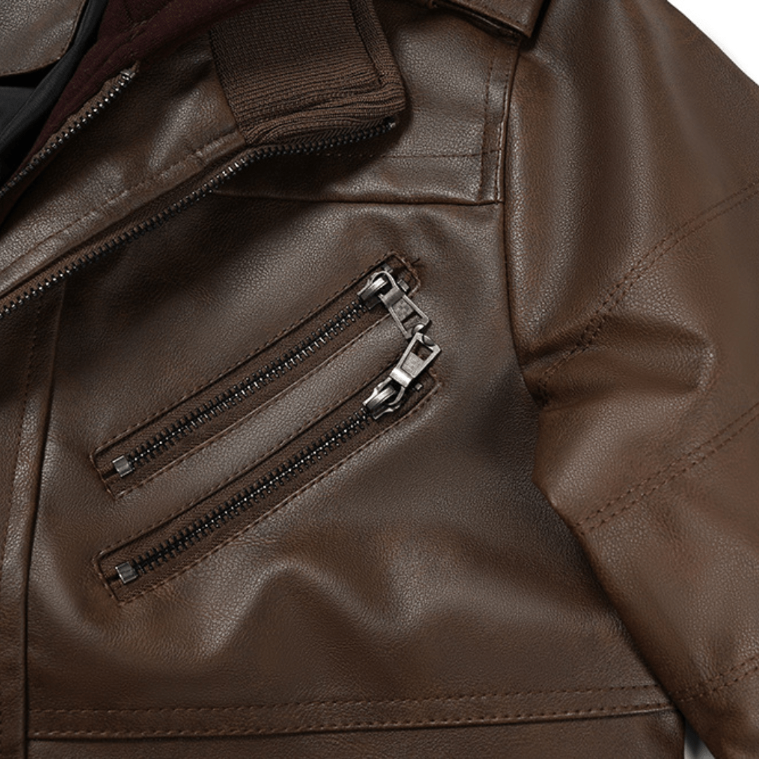 Sentinel Hooded Moto Jacket - Timeless Crafted