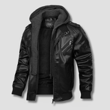 Sentinel Hooded Moto Jacket - Timeless Crafted