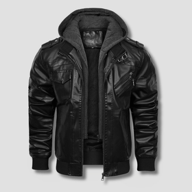 Sentinel Hooded Moto Jacket - Timeless Crafted