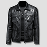 Vector Pocket Leather Jacket